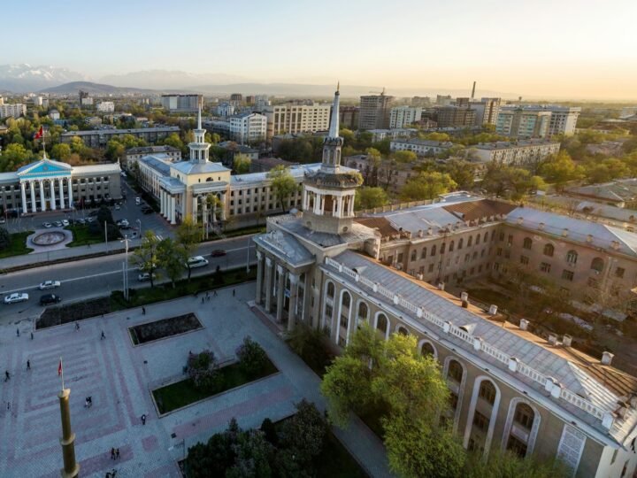 Bishkek aerial, Kyrgyzstan