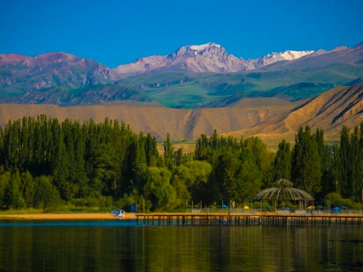 Forest lake, Kyrgyzstan