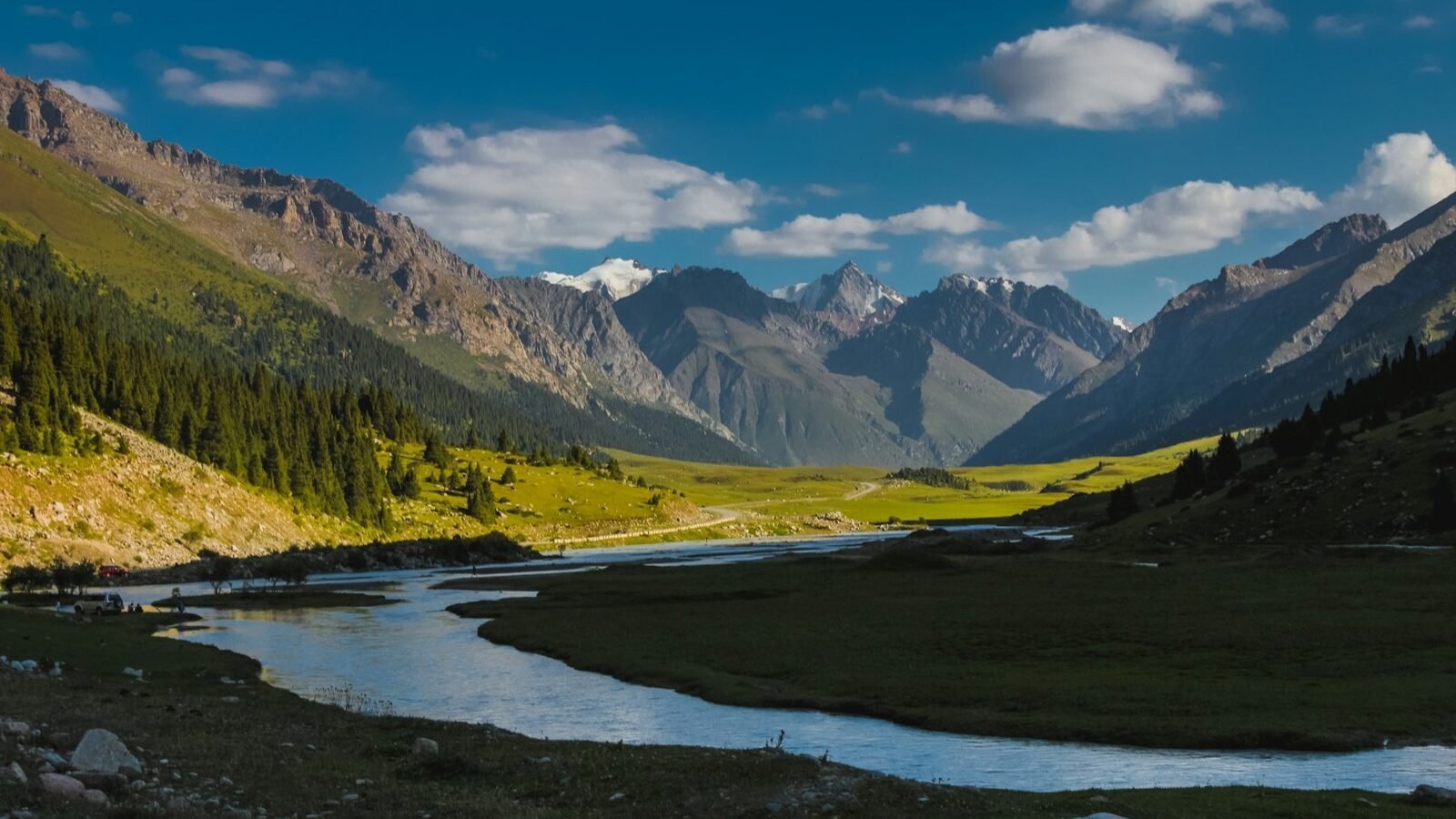 River valley, Kyrgyzstan